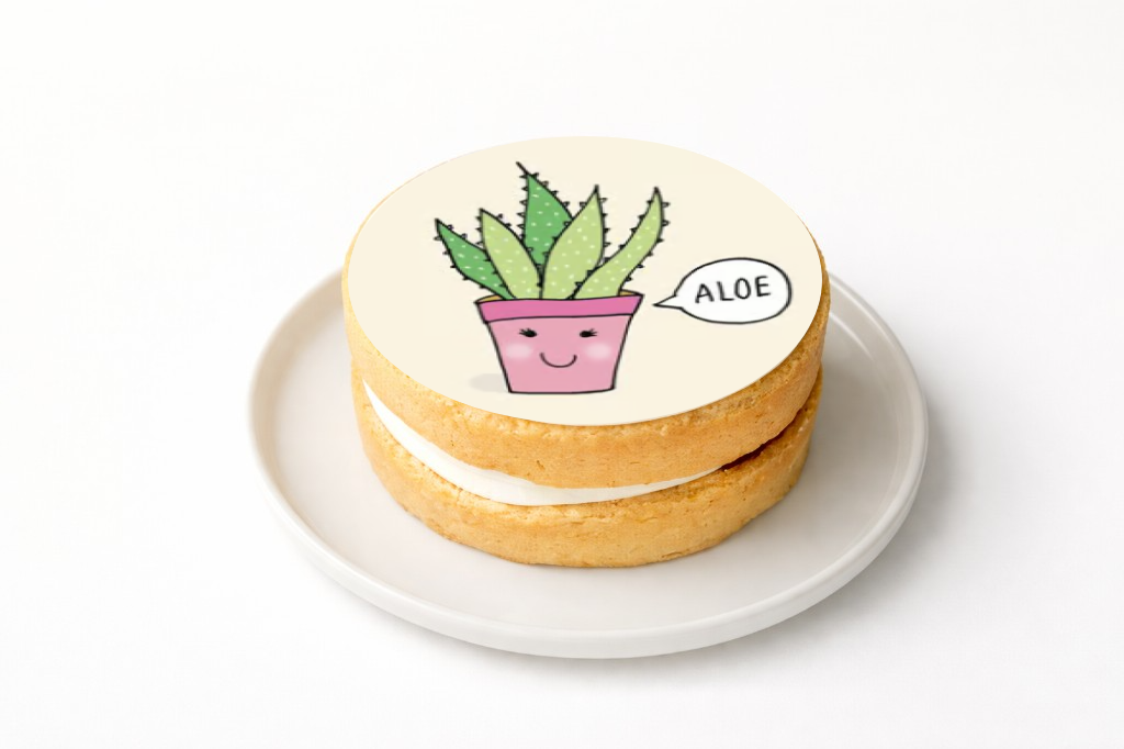 Aloe Vera Plant Edible Cake Topper | Funny Gifts UK